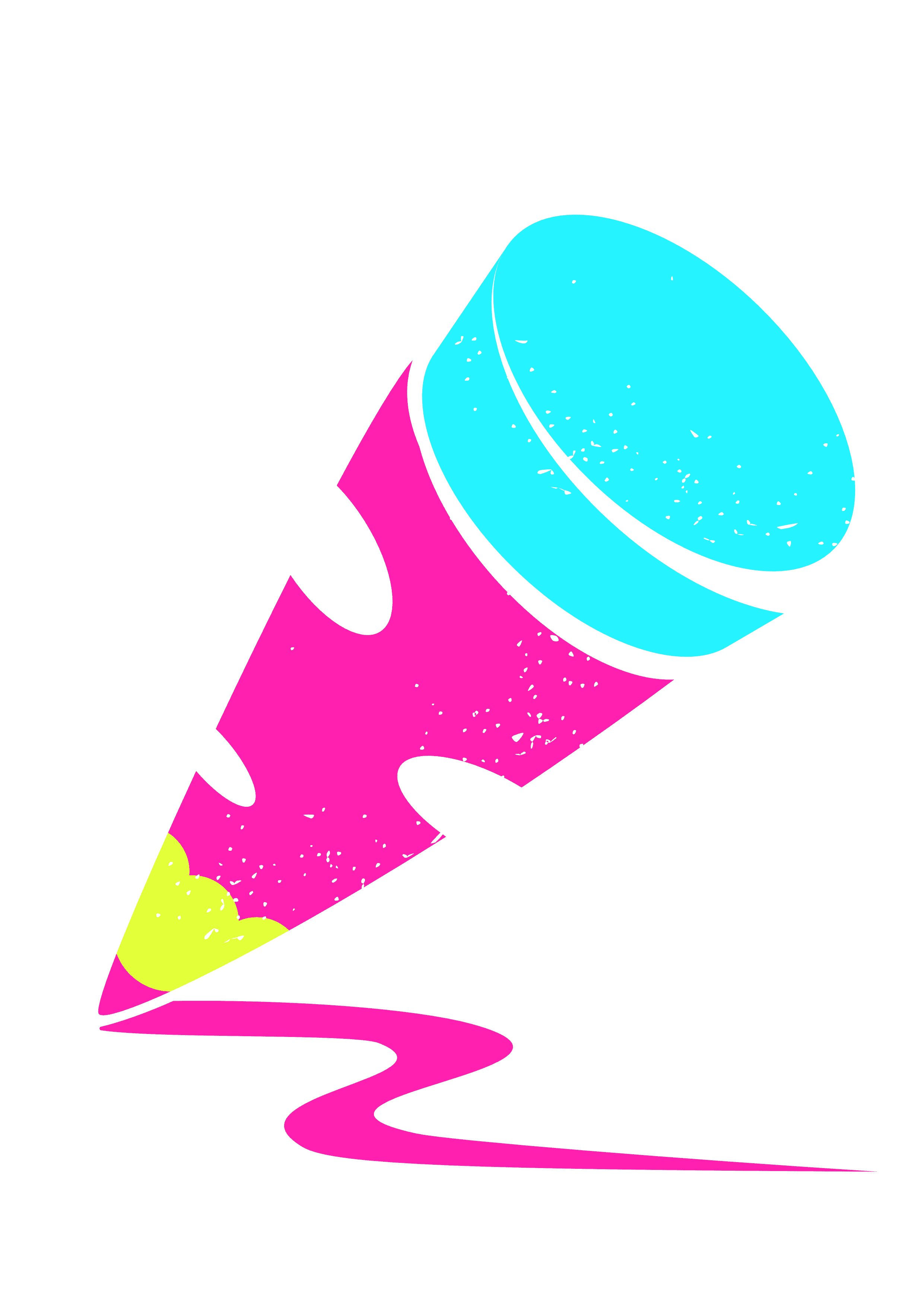 Funky Rabbit sticker — "let's put it together" call to action.